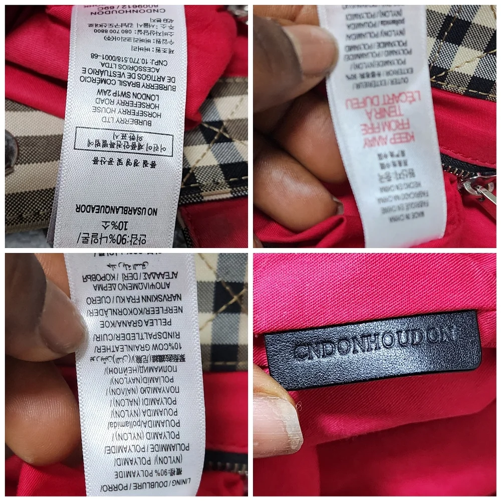 Burberry Nova Check Messenger Bag Beige/Black